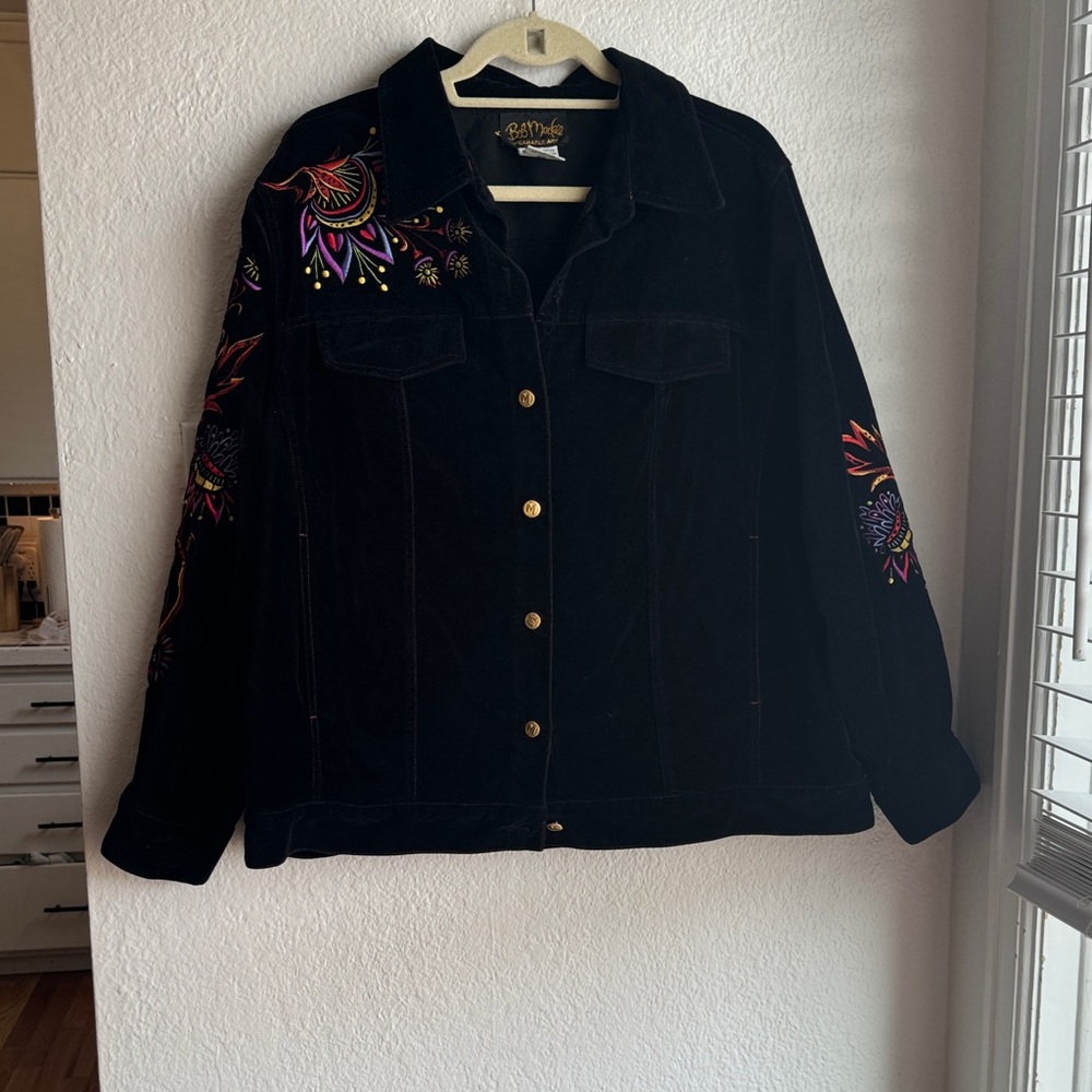 Bob Mackie Wearable Art Vibrant Embroidery Unique